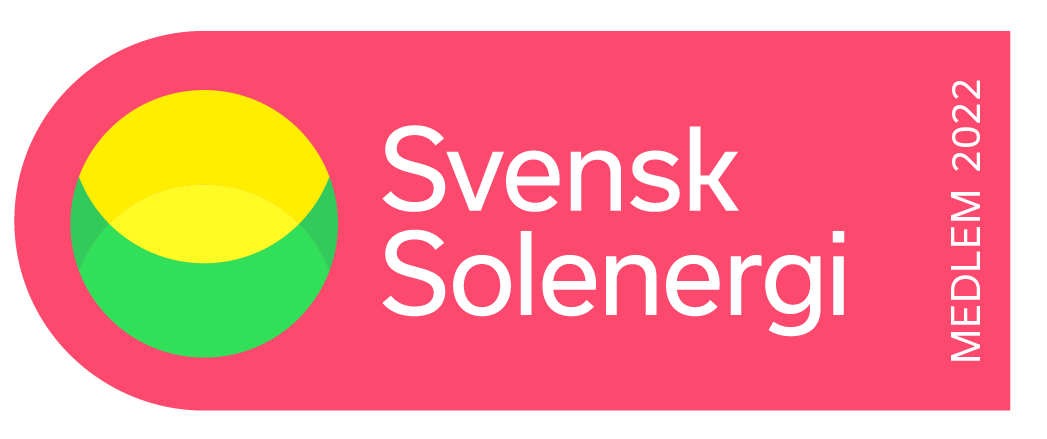 medlem av  branschföreningen Svensk solenergi