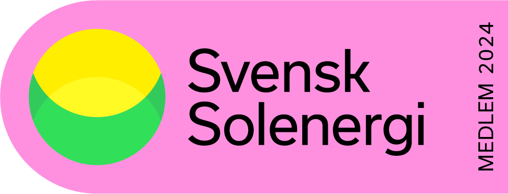 medlem av  branschföreningen Svensk solenergi